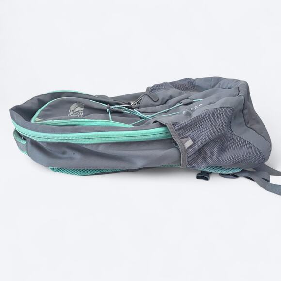The North Face‎ Jester Laptop Backpack Gray/Green Hiking Camping Climbing - Picture 3 of 10